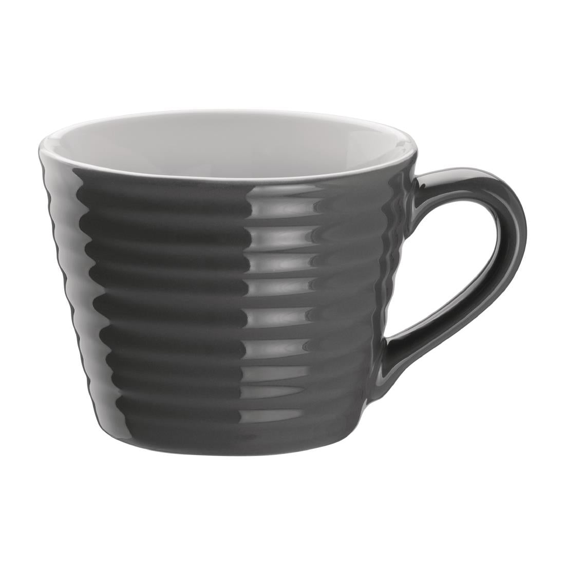 Olympia Cafe Aroma Mug Charcoal - 230ml 8fl oz (6 Pack)