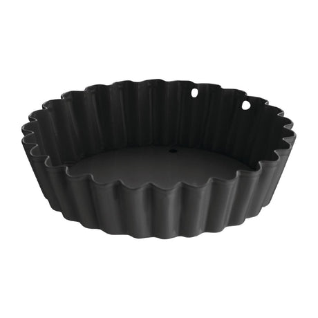 Vogue Non-Stick Mini Quiche Tin With Removable Base 80mm (3 Pack)
