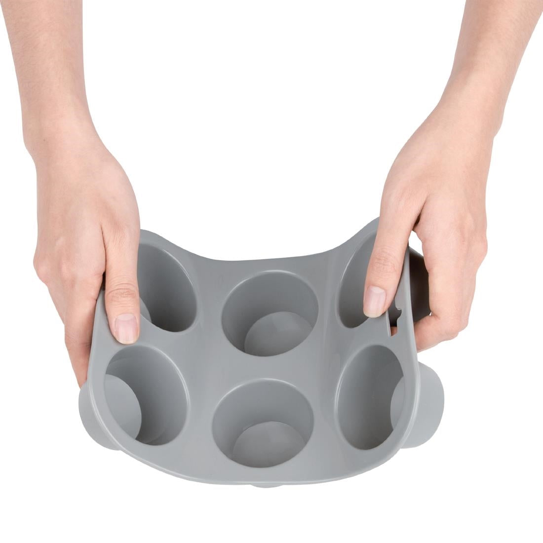 Vogue Flexible Silicone Muffin Pan 6 Cup