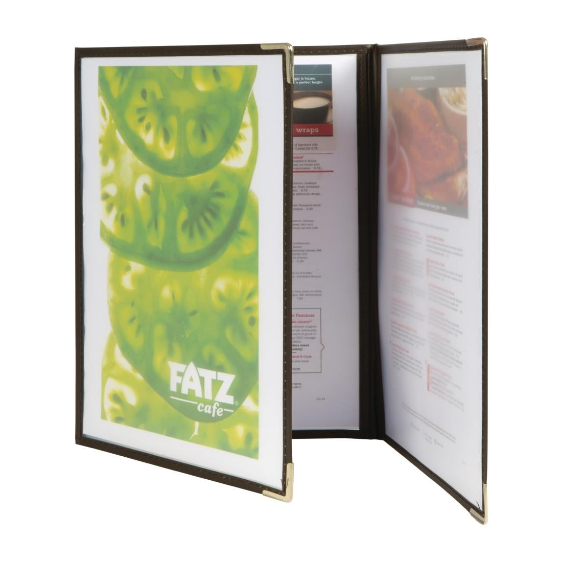 Securit Crystal Double Sided Menu Cover A4 Triple (3 pack)