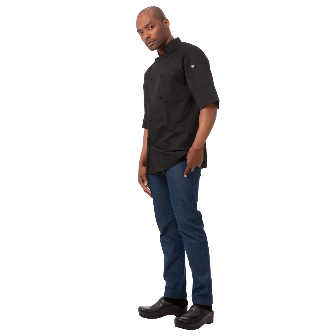 Chefs Works Montreal Cool Vent Unisex Chef Jacket Black S