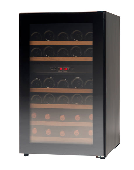 Vestfrost WFG 32 Glass Single Door Dual-Zone Compact Wine Cabinet  38 x 750ml Bottles