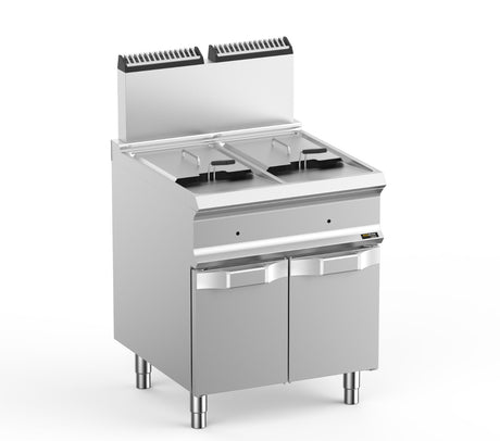 Hobart Ecomax HEFRG77A Floorstanding Double Basket Gas Fryer  2 x 14 Litres