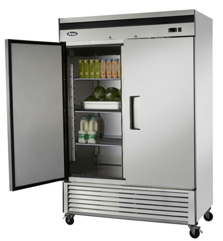 double door upright refrigerator