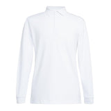 Brook Taverner Frederick Mens Long Sleeve Polo Shirt White Size 2XL