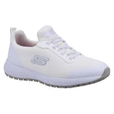 Skechers Womens Slip Resistant Squad Trainers White 37