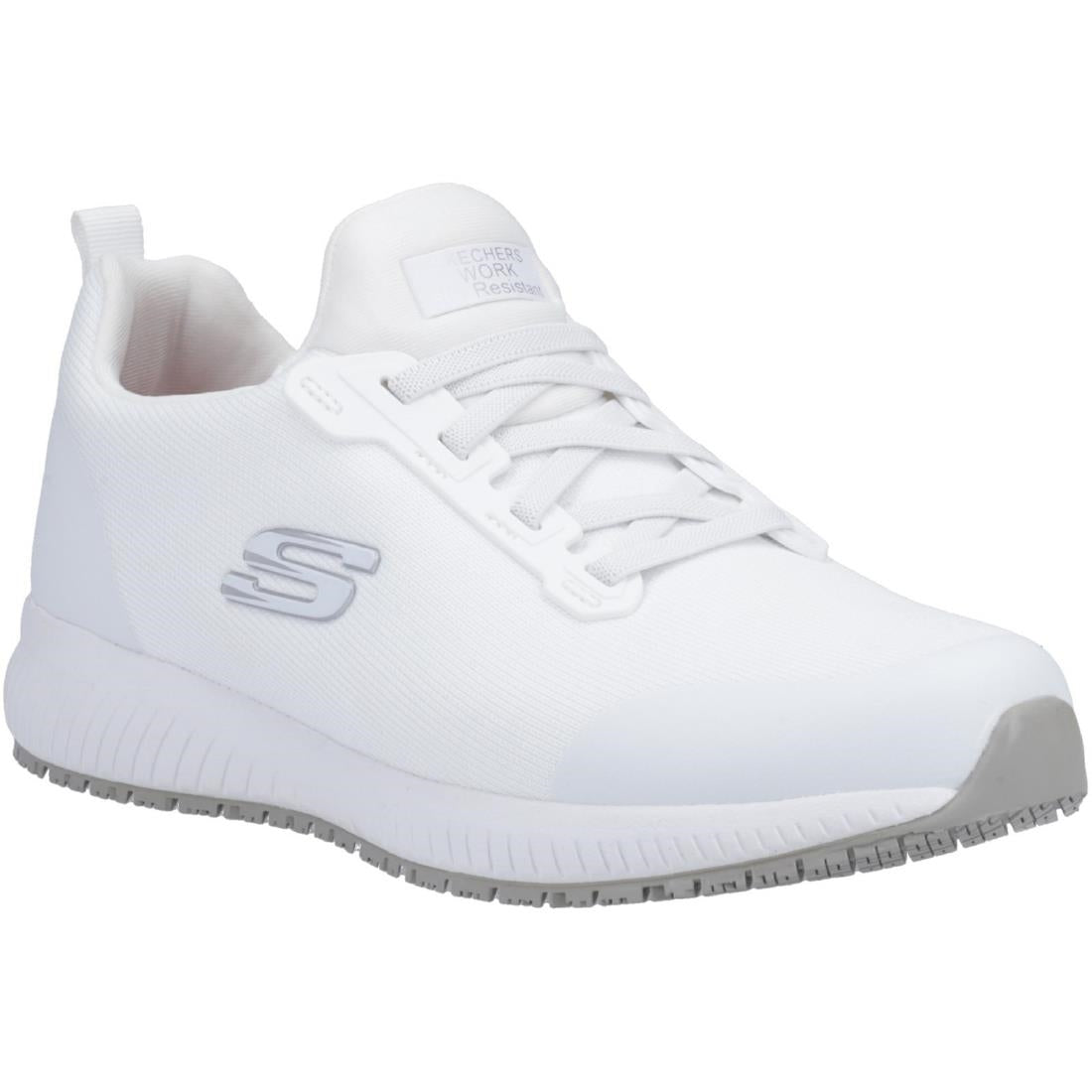 Skechers Slip Resistant Squad Myton Trainers White 47.5