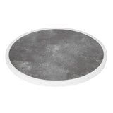 Bolero Fibre Glass Round Table Top Dark Stone Effect 580mm