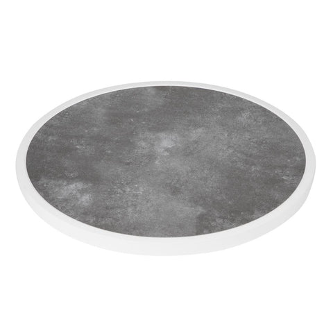 Bolero Fibre Glass Round Table Top Dark Stone Effect 580mm