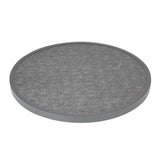 Bolero Fibre Glass Round Table Top Brushed Black 580mm