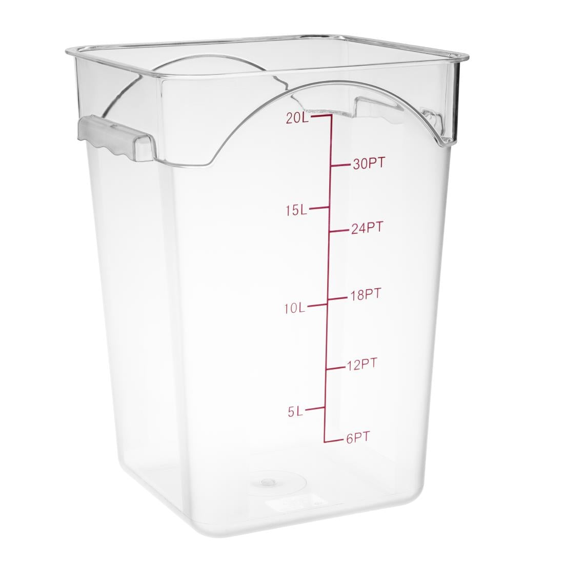 Hygiplas Polycarbonate Square Storage Container 20Ltr