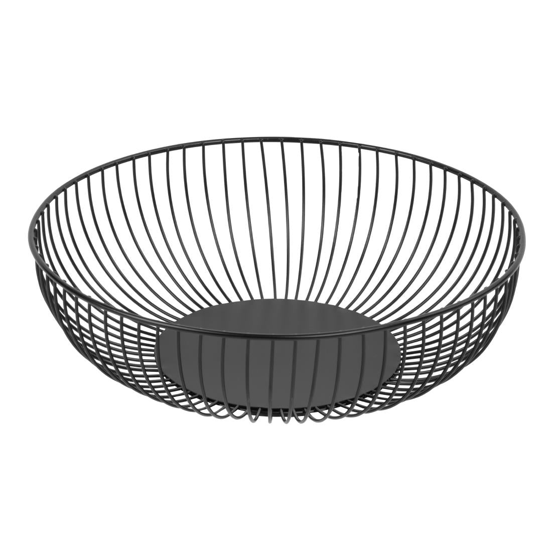 Olympia Wire Food Display Bowl Round Black 285x85mm