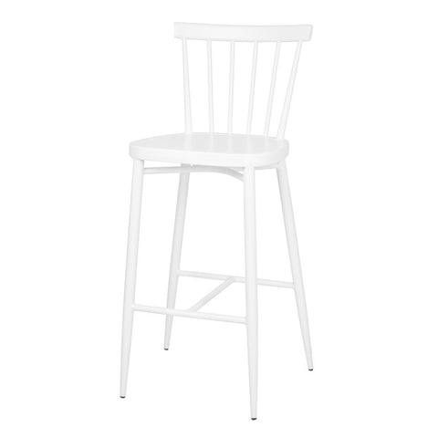 Bolero Windsor Aluminium White High Stools (Pack of 2)