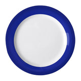 Olympia Kristallon Gala Melamine Plates Blue Rim 240mm (Pack of 6)