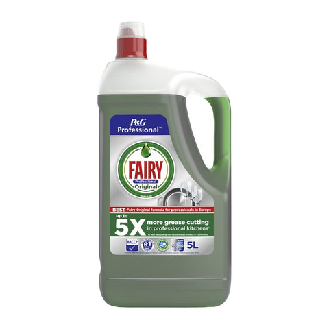 Fairy Professional Washing Up Liquid Original 5Ltr (Pack of 2)