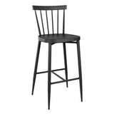 Bolero Windsor Aluminium Black High Stools (Pack of 2)