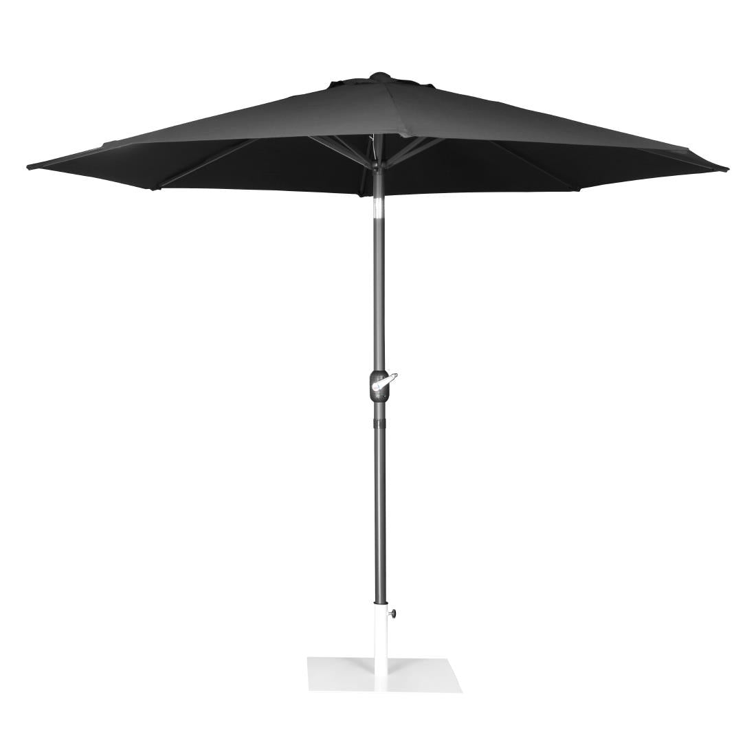 Bolero Seville Round Parasol 3m Diameter Black