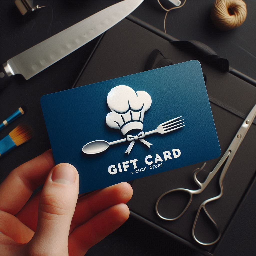 Chef Stuff Gift Cards  £10, £25, £50 and £100