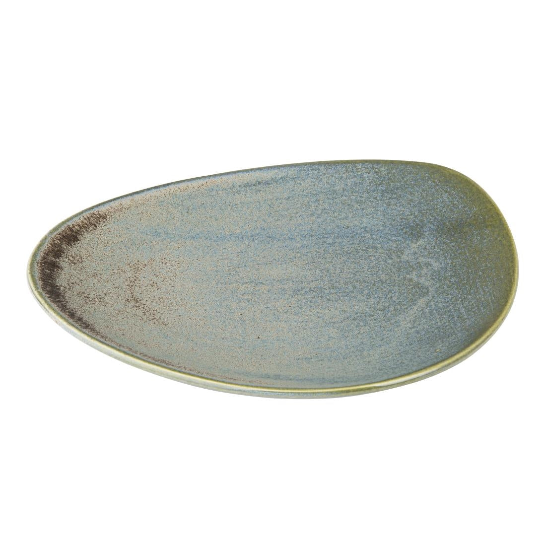 Olympia Ember Blue Triangle Plates 250mm (6 pack)