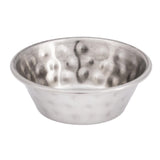 Olympia Hammered Stainless Steel Sauce Cups 45ml (12 pack)