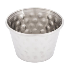 Olympia Hammered Stainless Steel Sauce Cups 70ml (12 pack)