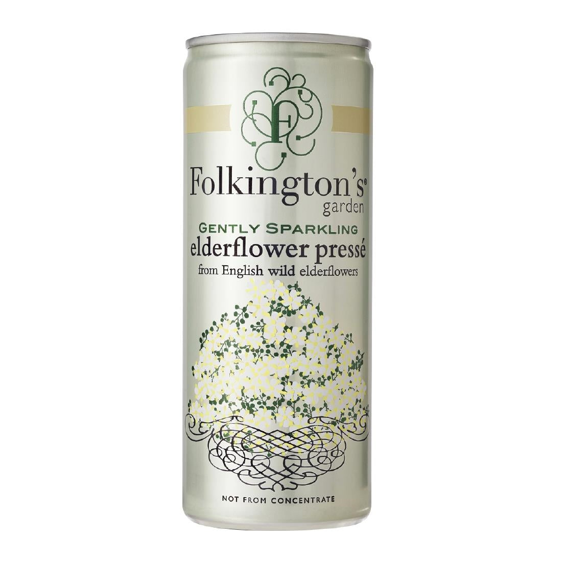 Folkington's Sparkling Drinks Elderflower Can 250ml (12 pack)