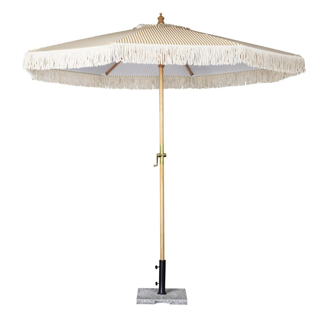 Bolero Sicily Round Striped Parasol 2m Diameter