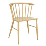 Bolero Harrowdene Metal Side Chairs Wood Effect (Pack of 2)