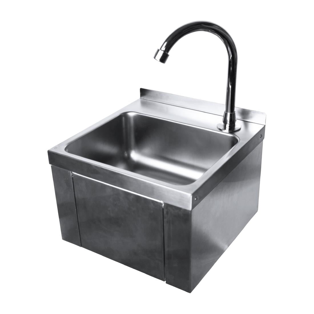 Oxford Hardware Stainless Steel Square Knee Operated Hand Wash Basin