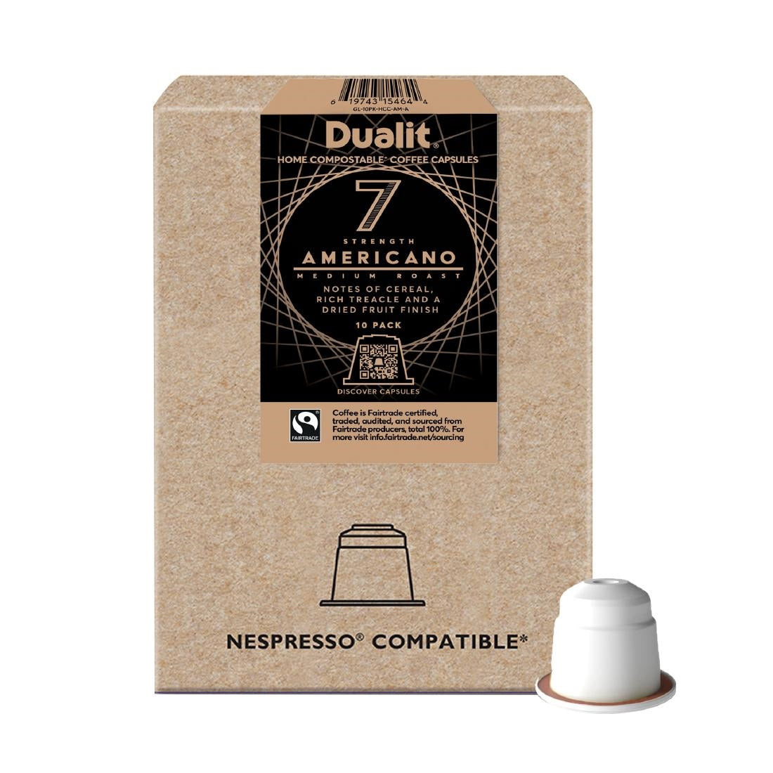 Dualit Americano Home Compostable Capsules (Pack of 10)