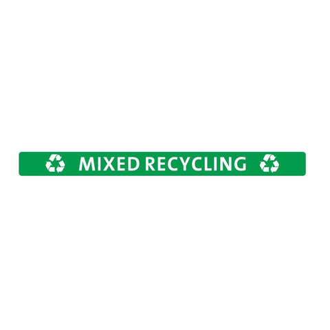 Jantex Slim Bin Lid Mixed Recycling Label