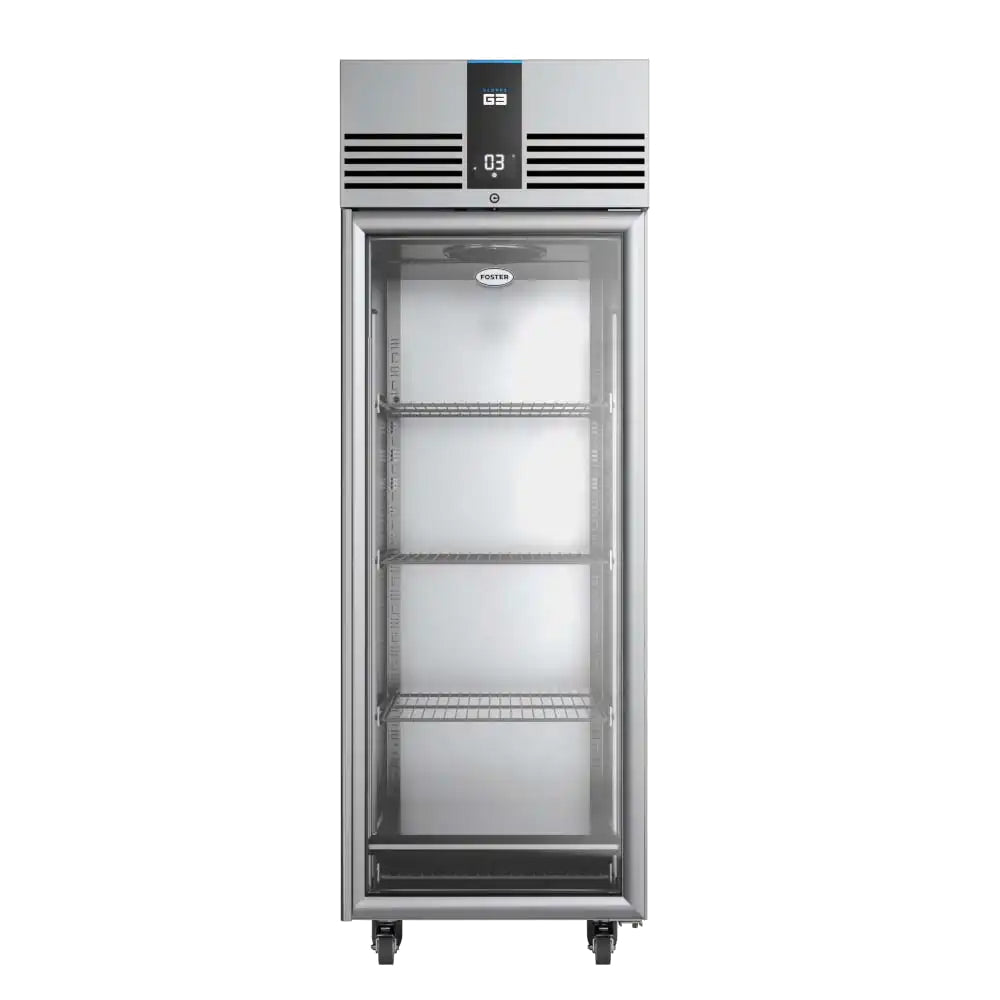 single glass door refrigerator