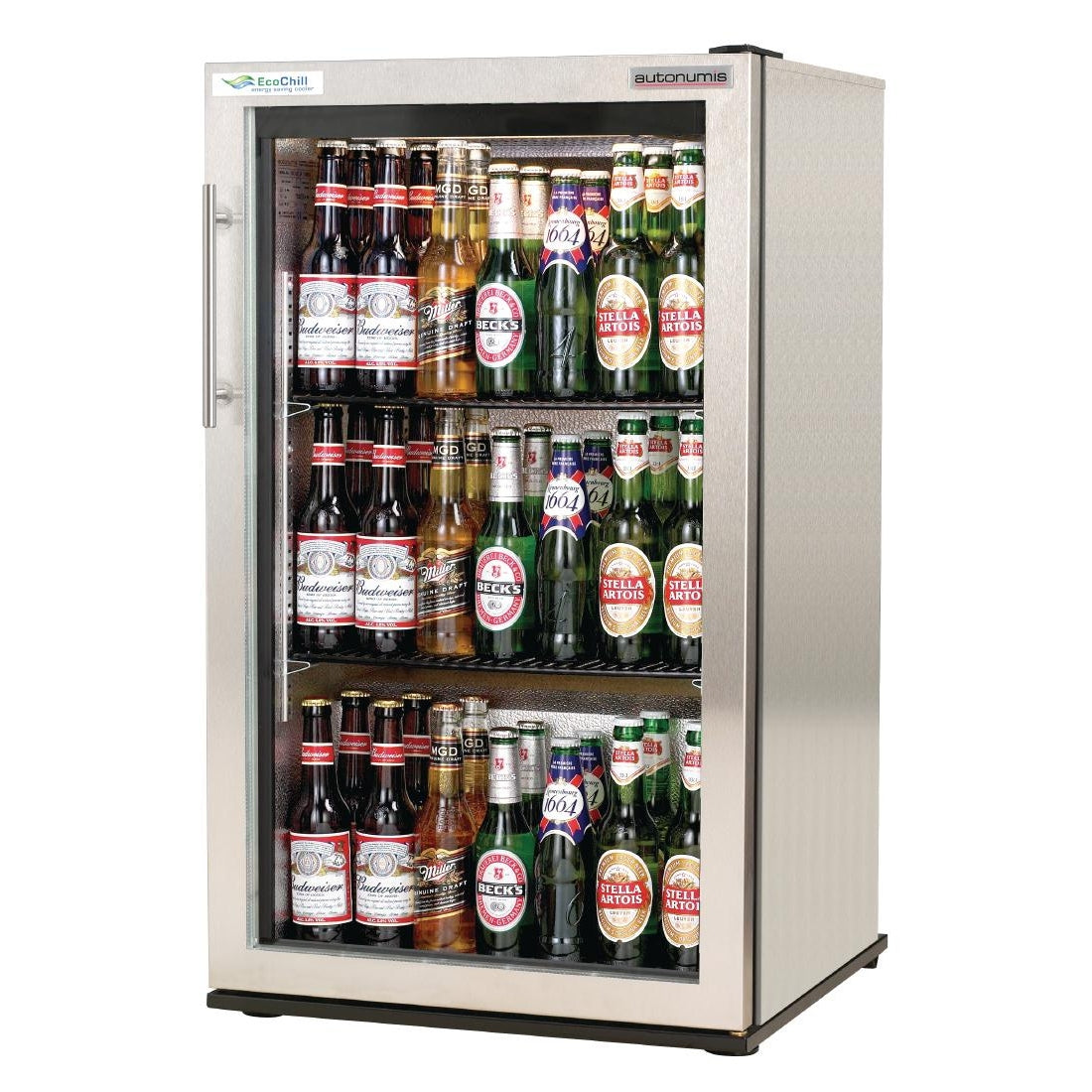 single door back bar cooler