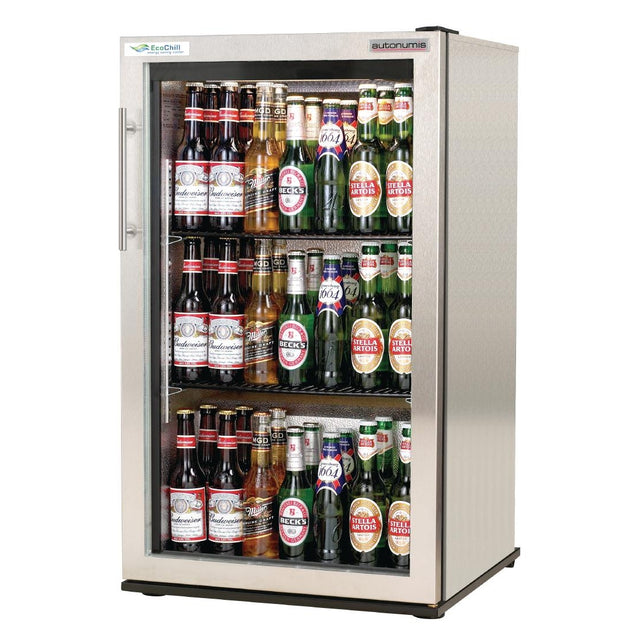 single door back bar cooler
