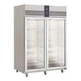 Foster EcoPro G3 2 Glass Door 1350L Cab Fridge (StSt Ext/Int)