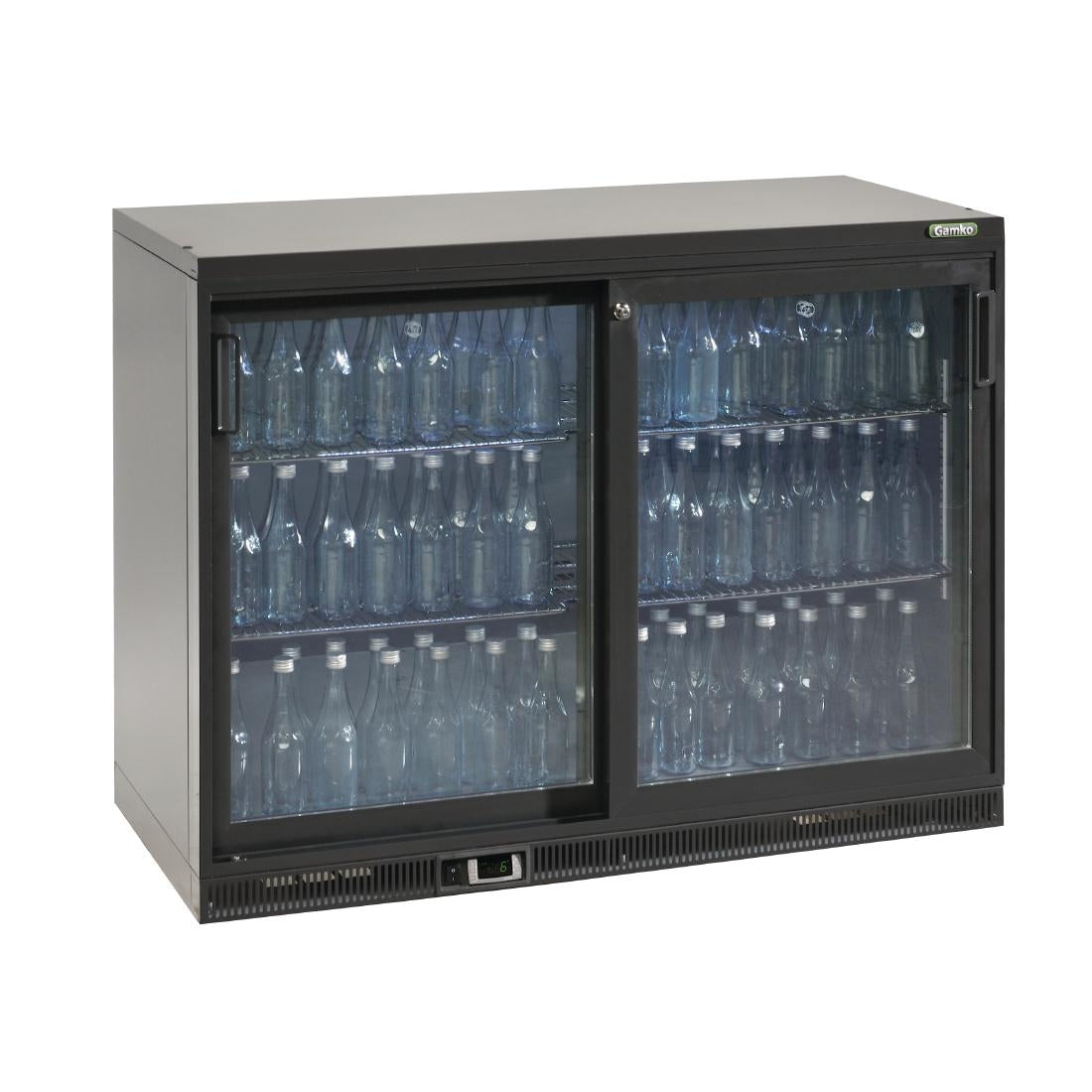 double sliding door bottle cooler