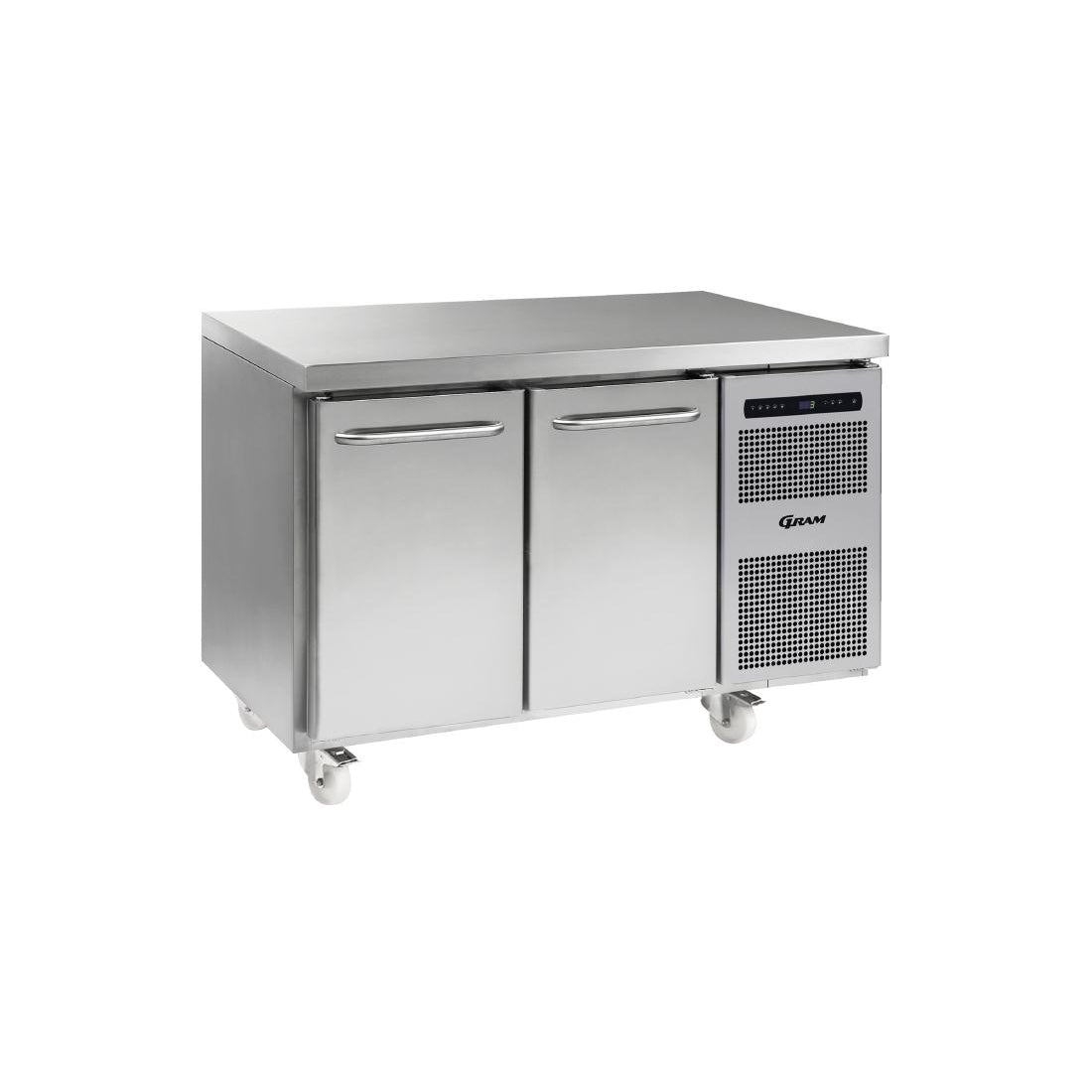 2 door counter fridge