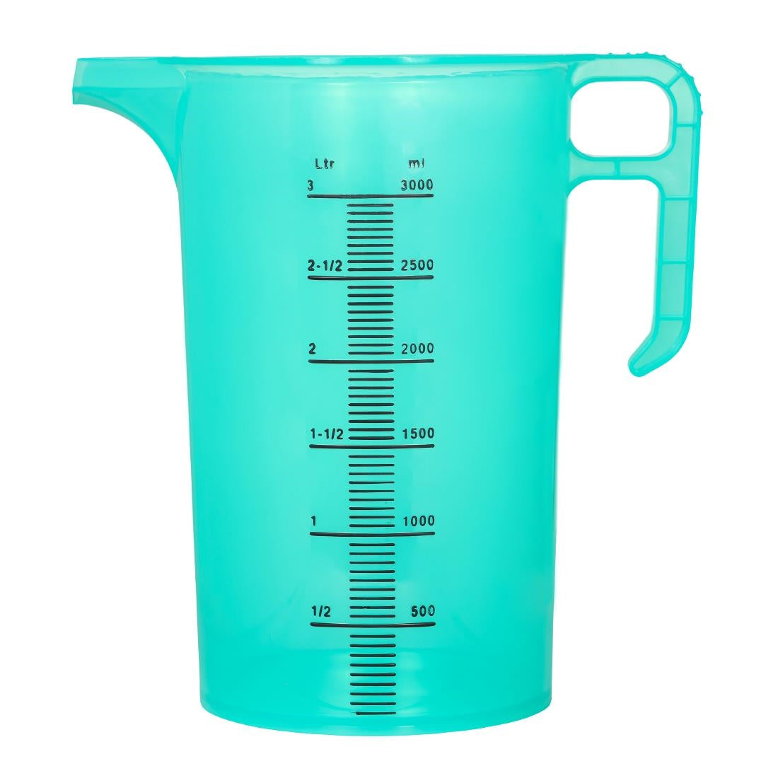 Pro-Measures Polypropylene Measuring Jug Green 3Ltr