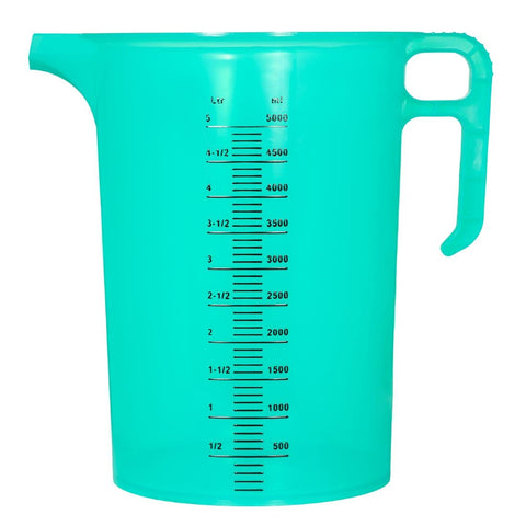 Pro-Measures Polypropylene Measuring Jug Green 5Ltr