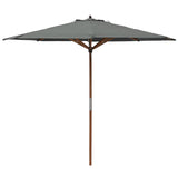 Rowlinson Willington Wooden Parasol Grey 2.7m