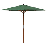 Rowlinson Willington Wooden Parasol Green 2.7m