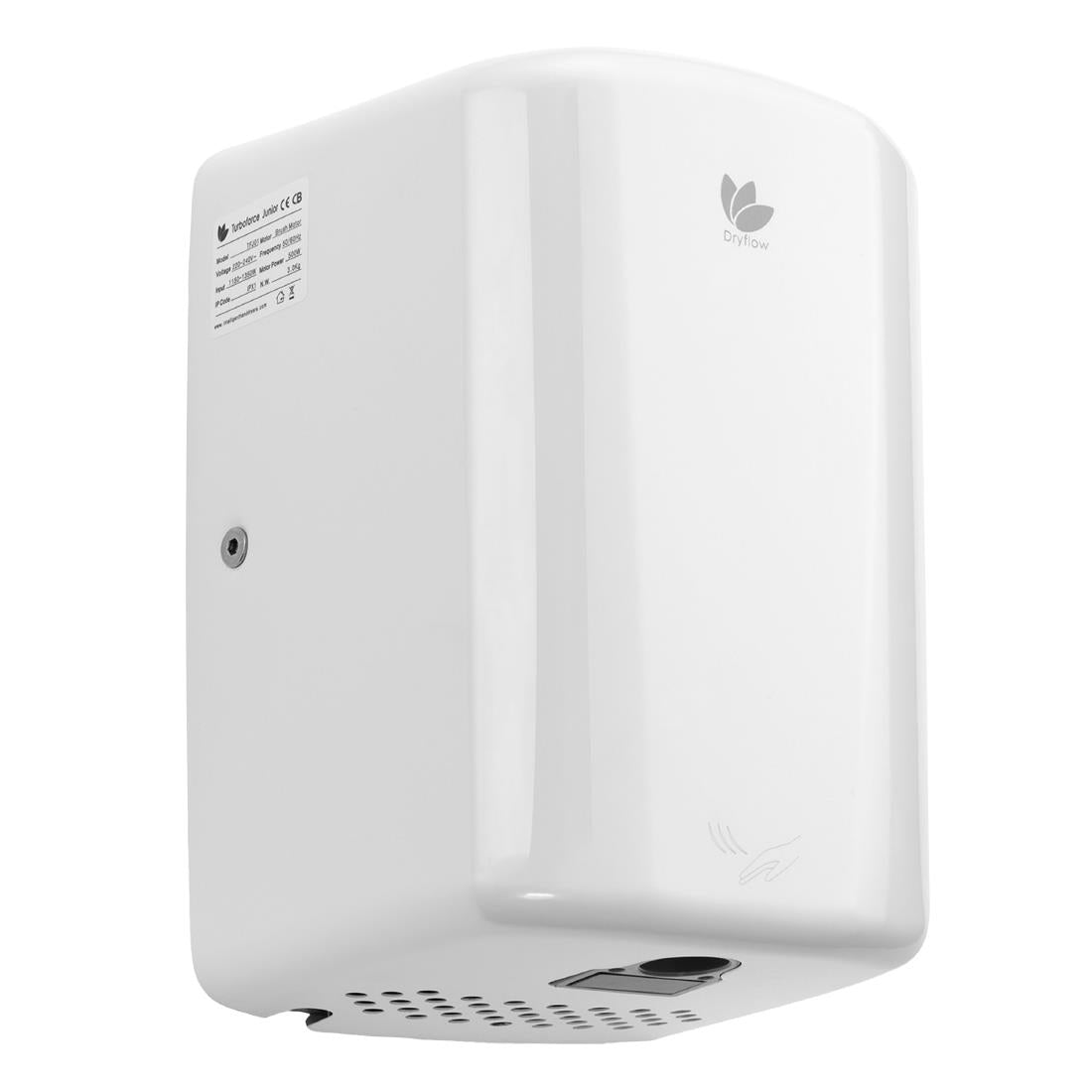 Dryflow Turboforce Junior PLUS Hand Dryer White