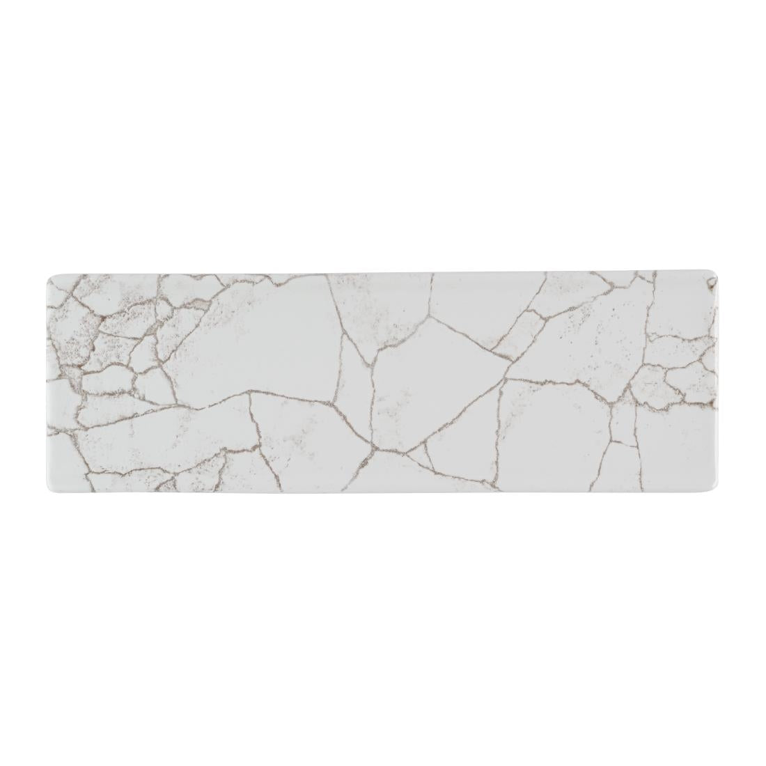 Churchill Studio Prints Kintsugi Agate Grey Oblong Plates 330x110mm (6 Pack)