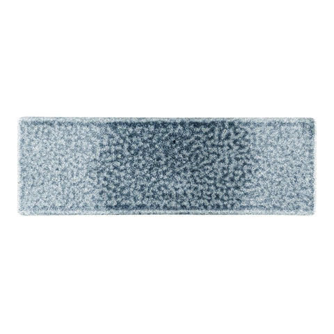 Churchill Raku Topaz Blue Oblong Plates 330 x 110mm (Pack of 6)