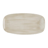 Churchill Stonecast Canvas Natural Chefs Oblong Plates 288x152mm(12 Pack)
