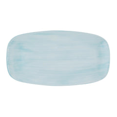 Churchill Stonecast Canvas Breeze Chef's Oblong Plates 350x187mm (6 Pack)