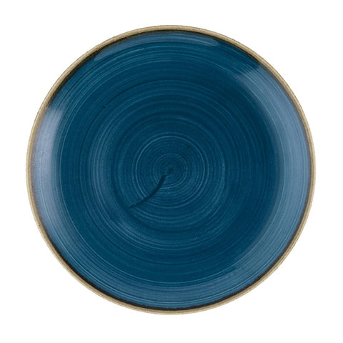 Churchill Stonecast Java Blue Evolve Coupe Plates 220mm (Pack of 12)