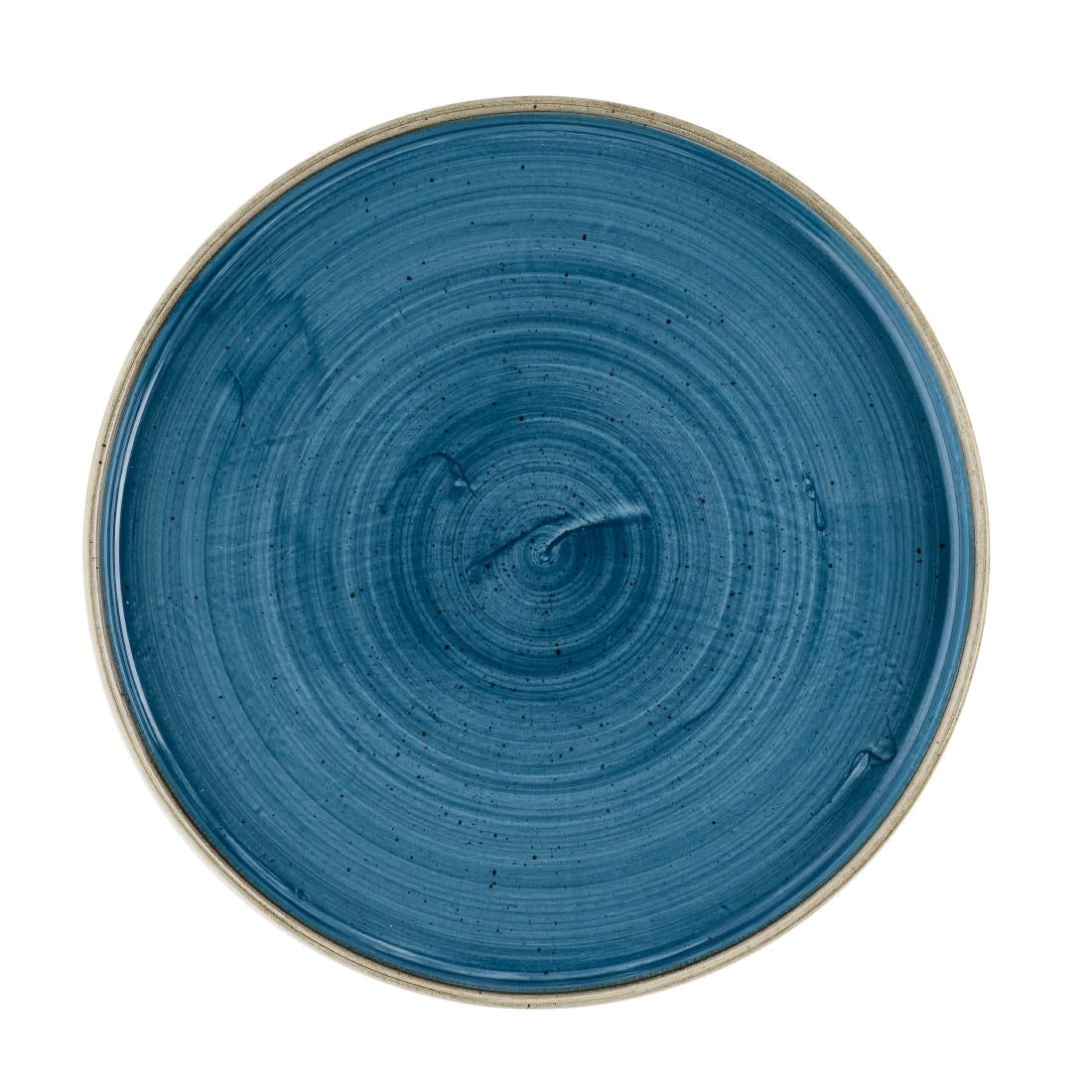 Churchill Stonecast Java Blue Walled Plates 260mm (6 Pack)