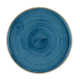 Churchill Stonecast Java Blue Walled Plates 260mm (6 Pack)
