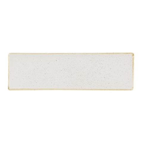 Churchill Stonecast Barley White Oblong Plates 300 x 90mm (Pack of 6)